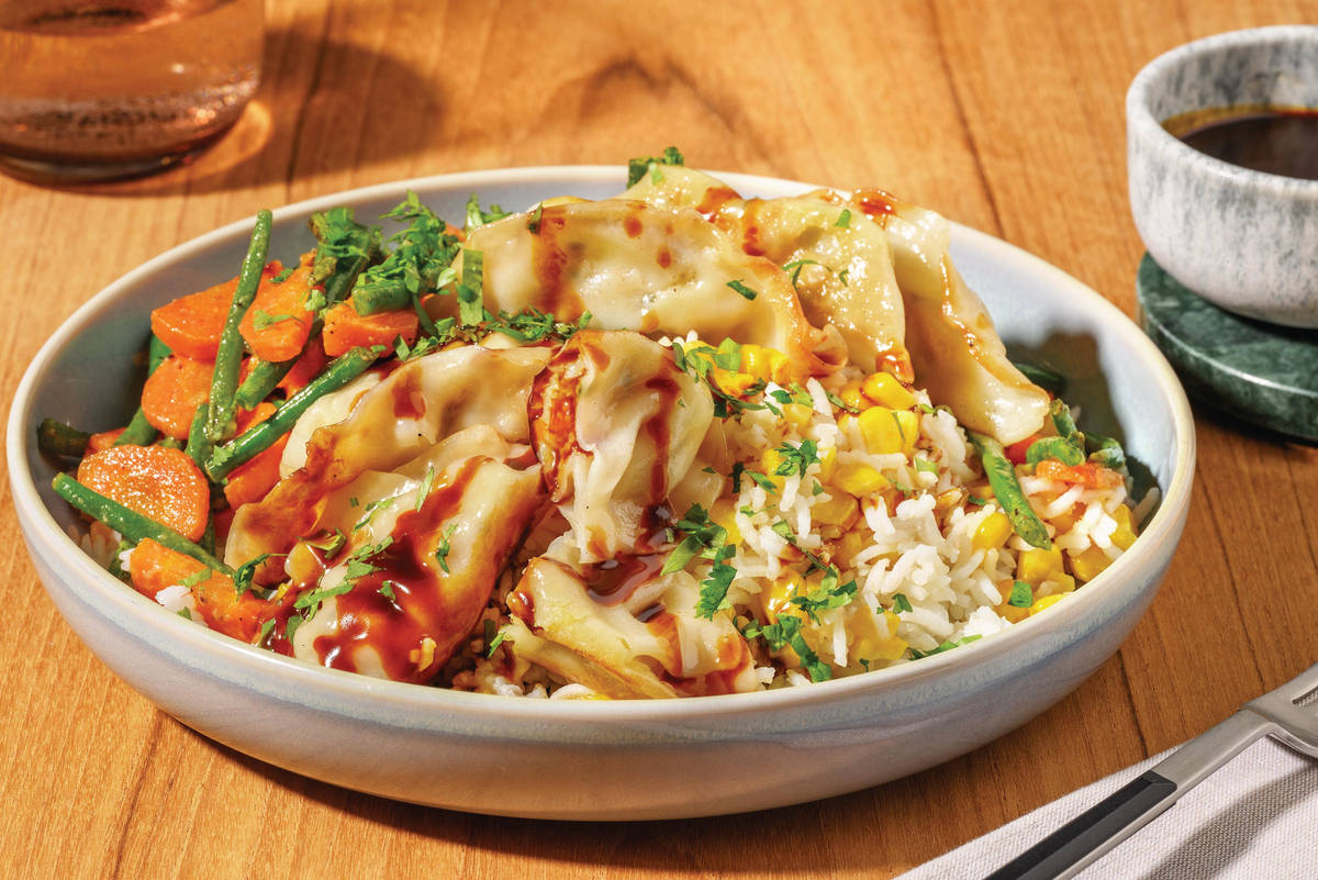 Veggie Gyoza & Katsu Curry Sauce