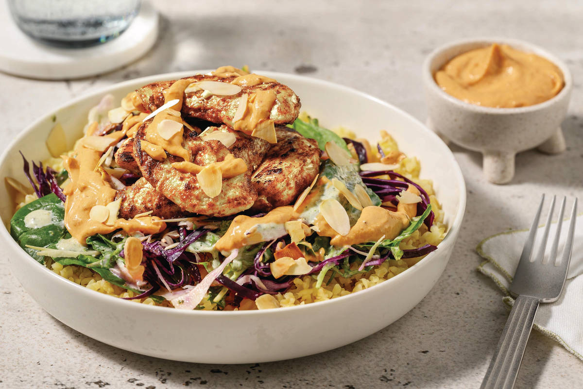 Double Honey-Garlic Chicken & Couscous Bowl