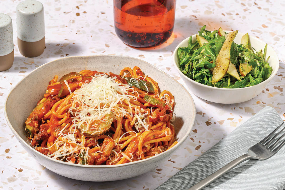 Mushroom & Beef Spaghetti Bolognese