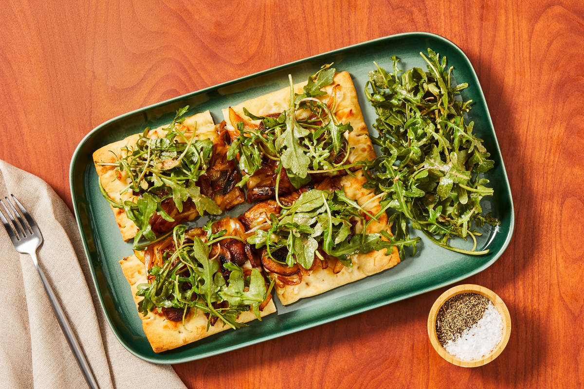 Caramelized Onion & Mushroom Flatbreads