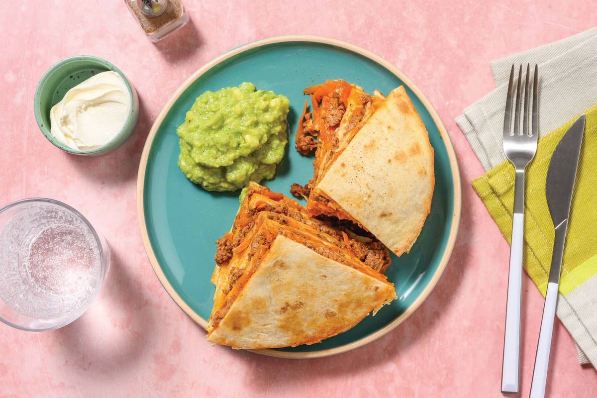 Cheesy Mexican Beef Tortilla Tower