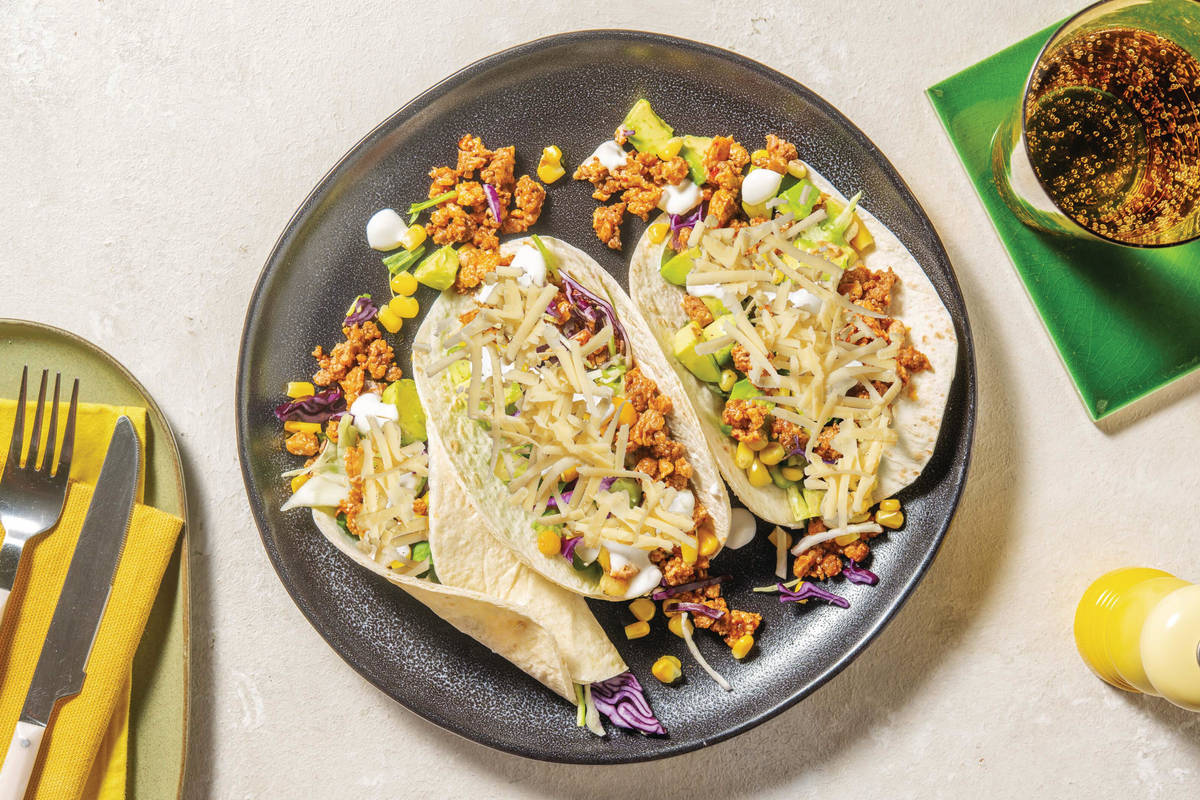 Cheesy Mexican Beef & Pork Tacos