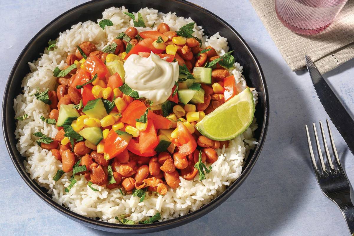 Caribbean Beans & Coconut Rice