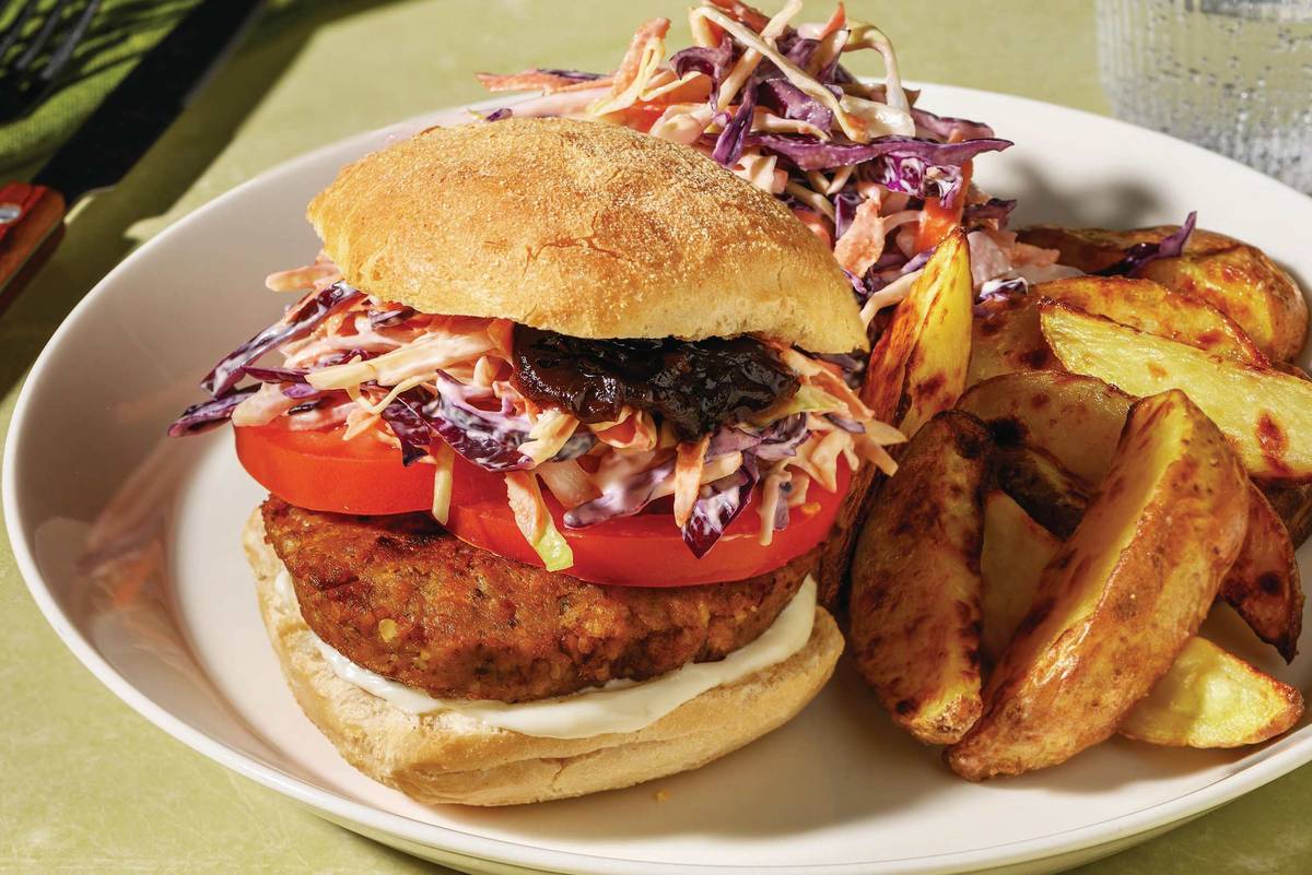 Haloumi & Smokey Plant-Based Burger 