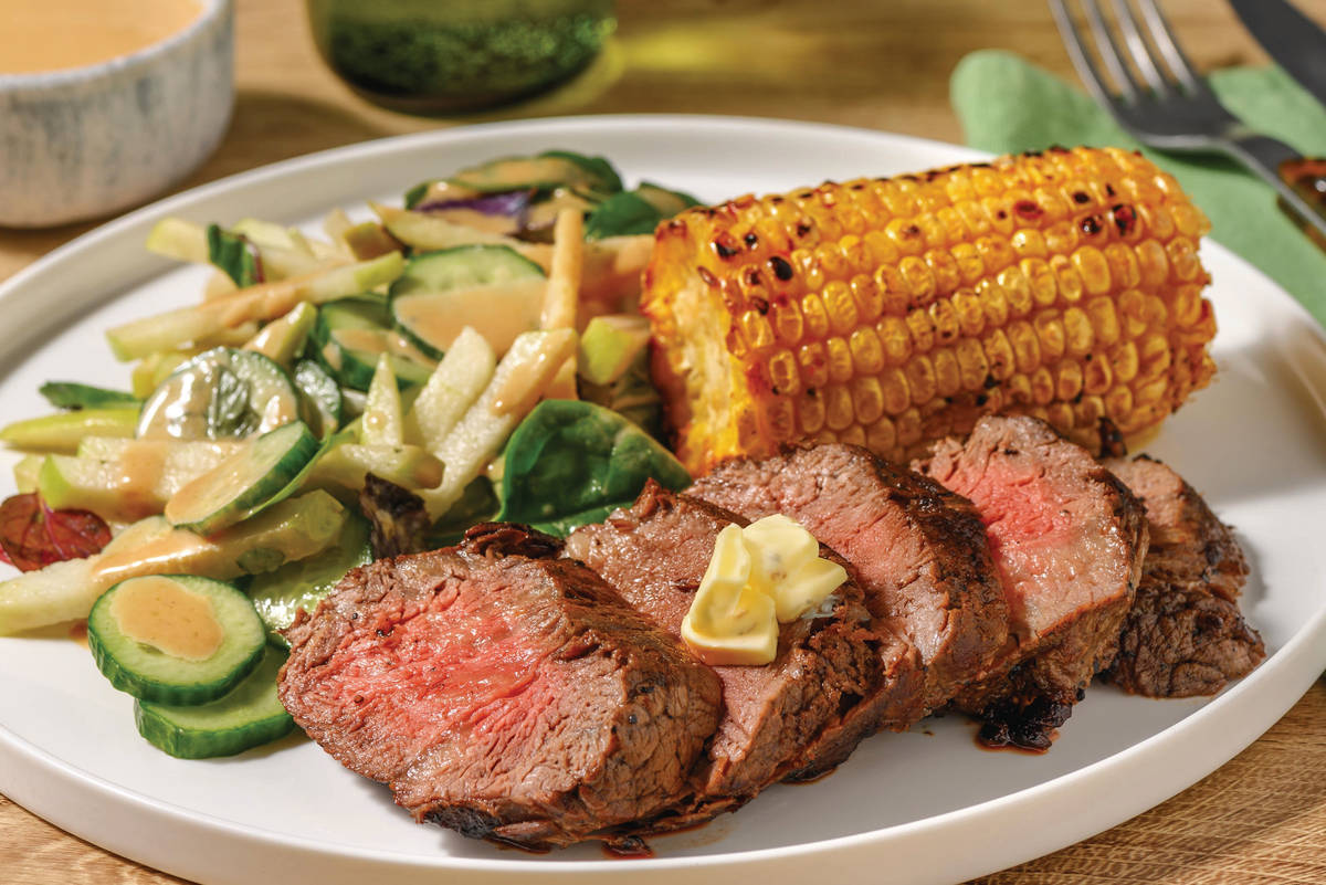 Double Chargrilled Beef Steak & Corn Cob