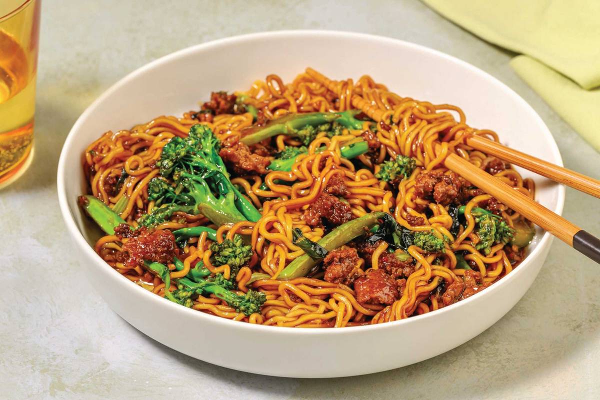 Easy As Double Sweet Soy Beef Noodle Stir-Fry