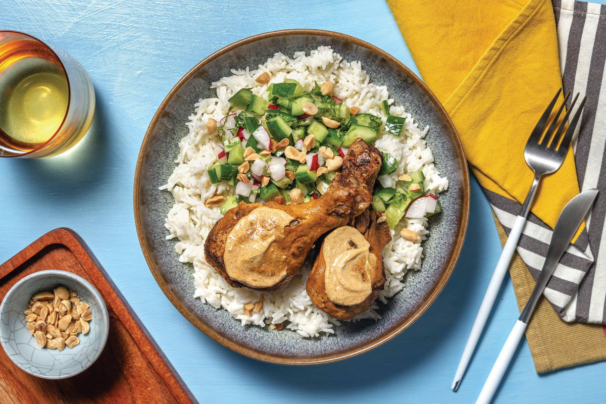 Double Tandoori Chicken Drumsticks & Coconut Rice