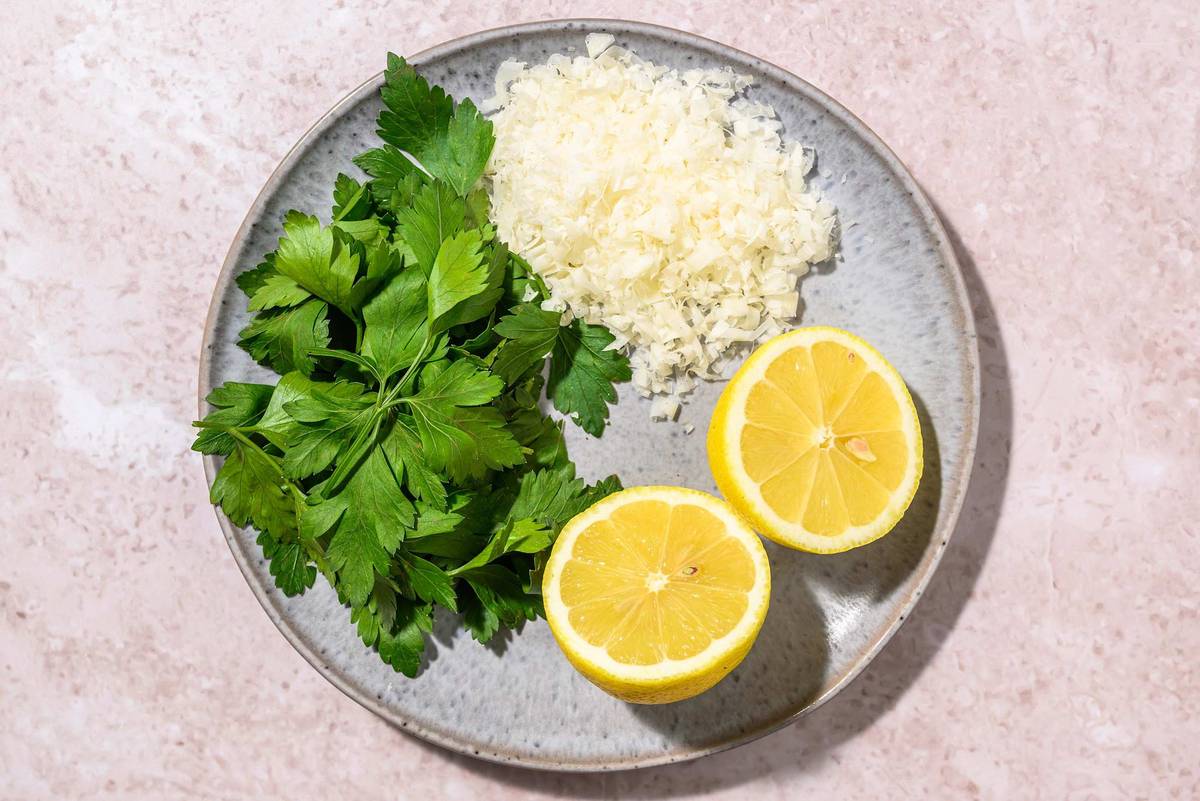 Grated Parmesan Cheese, Parsley & Lemon