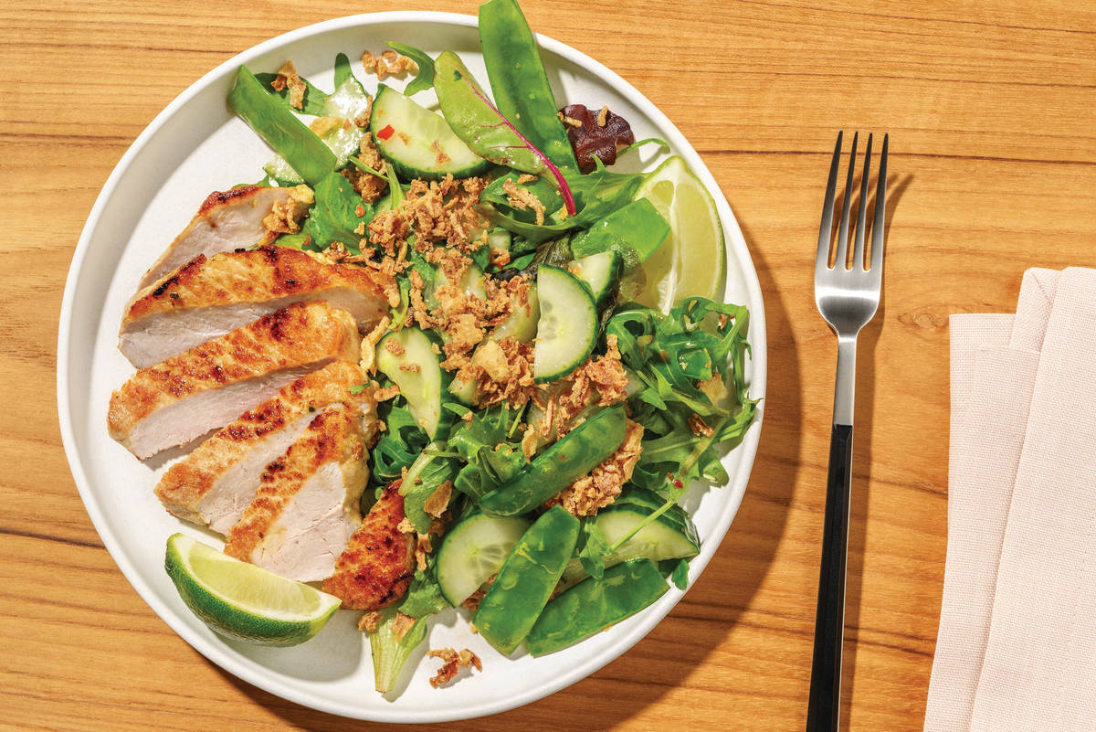 Seared Beef Steak & Zingy Green Salad 