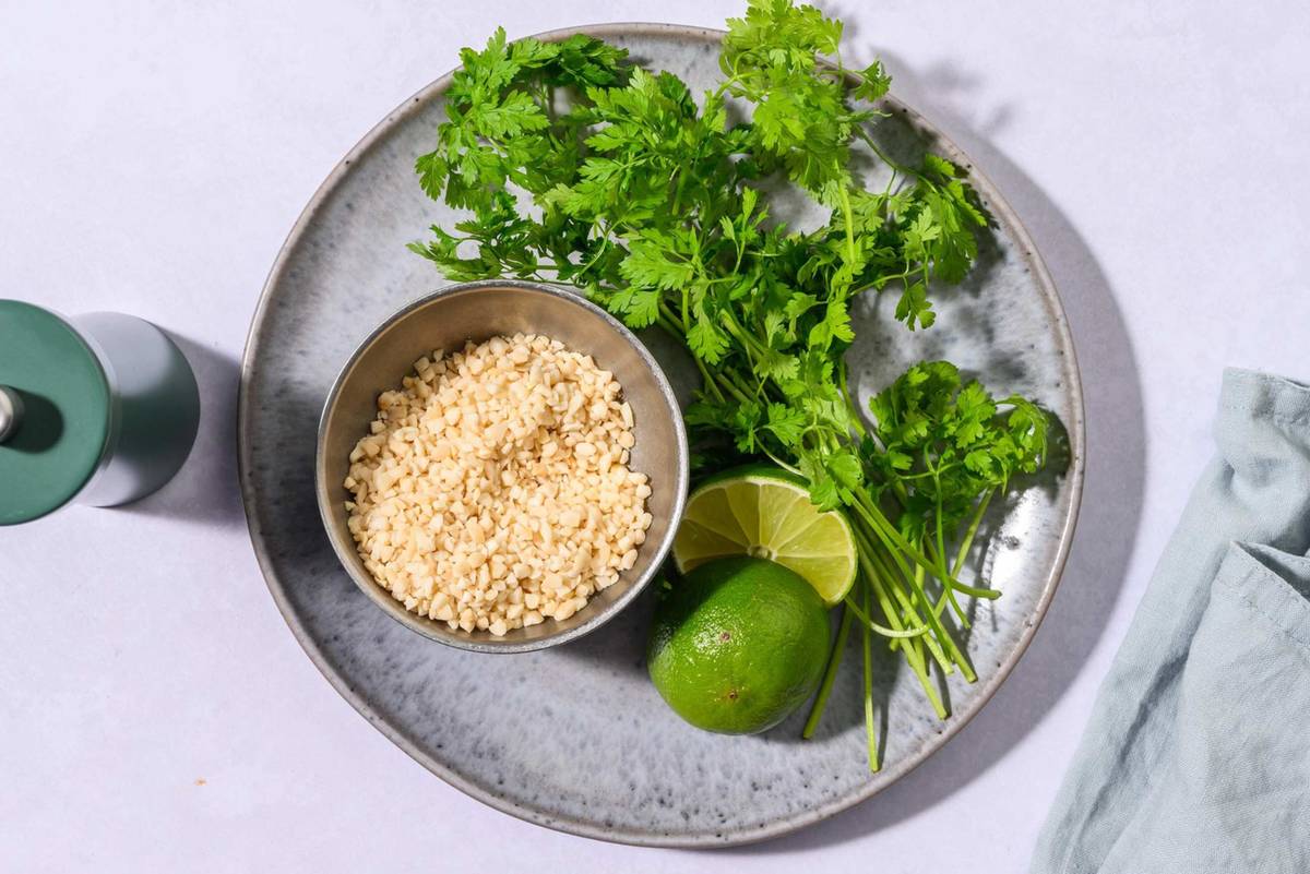 Lime, Crushed Peanuts & Coriander