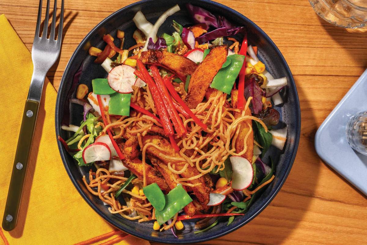 Asian BBQ Pumpkin, Chicken & Slaw 