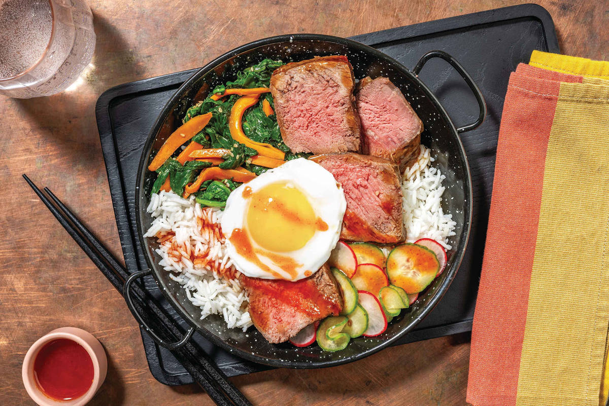 Korean Beef Brisket & Fried Egg Bibimbap