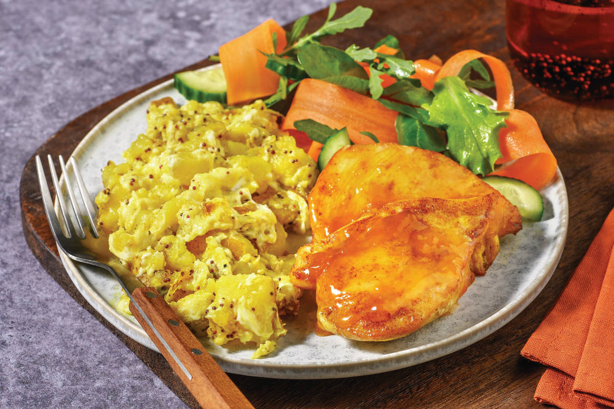 Apricot-Mumbai Chicken & Curry Potatoes