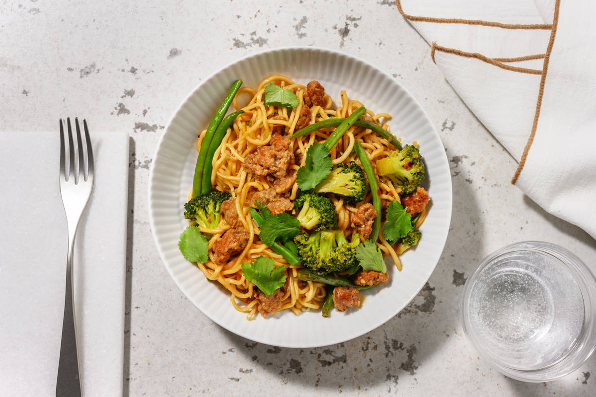 Speedy Katsu Beef & Broccoli Egg Noodles