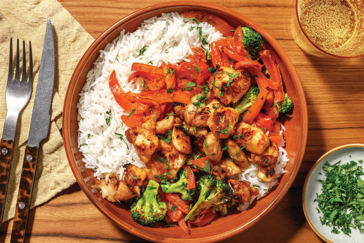 Double Korean-Style Chicken Bites & Garlic Rice