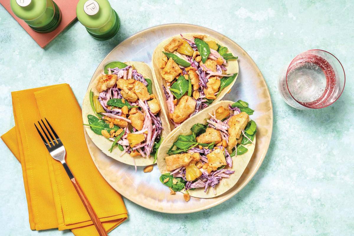 Tropical Halloumi & Slaw Tacos
