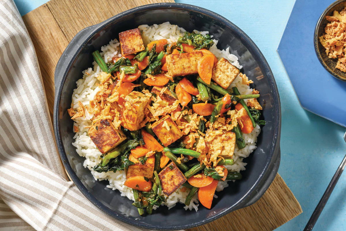 Hoisin Chicken, Tofu & Veggie Stir-Fry
