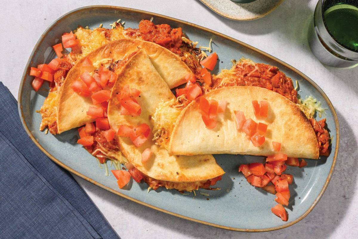 All-American Bacon & Beef Brisket Quesadillas