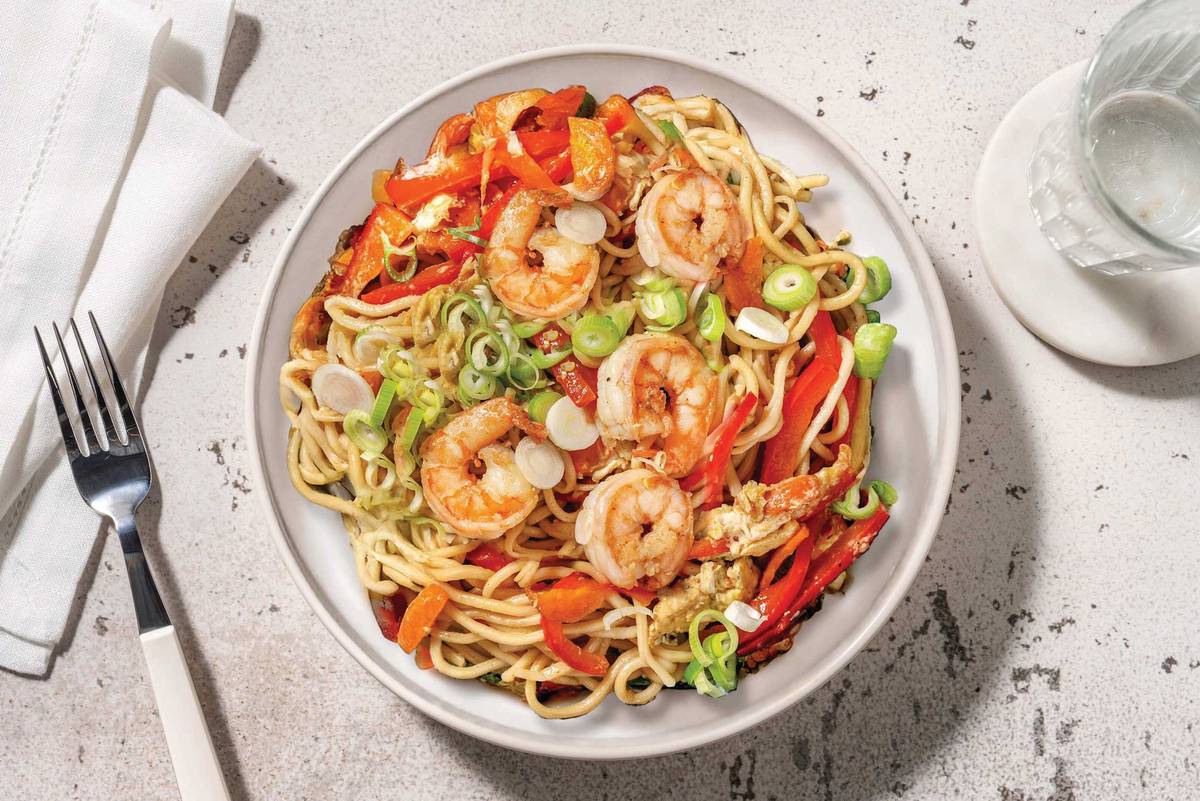 Prawn & Tofu Singapore-Style Noodles