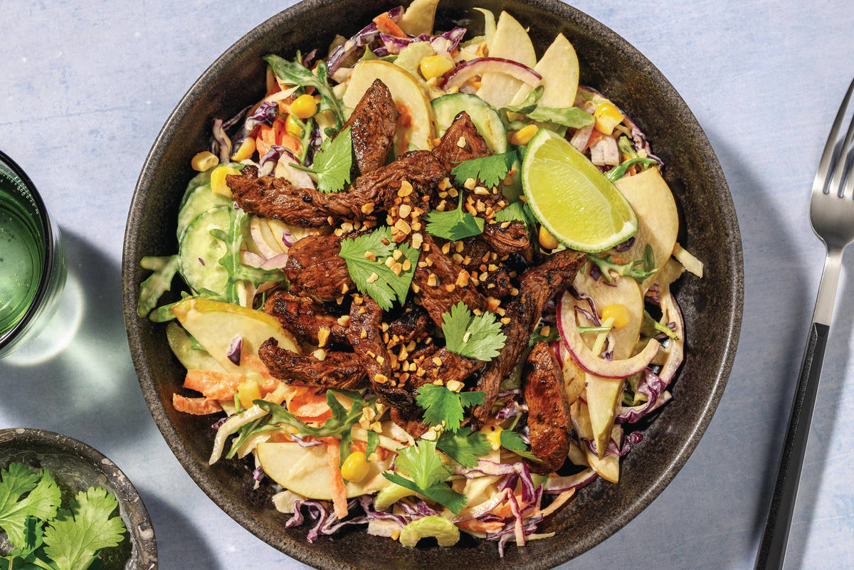 Thai-Style Chicken & Pear Slaw