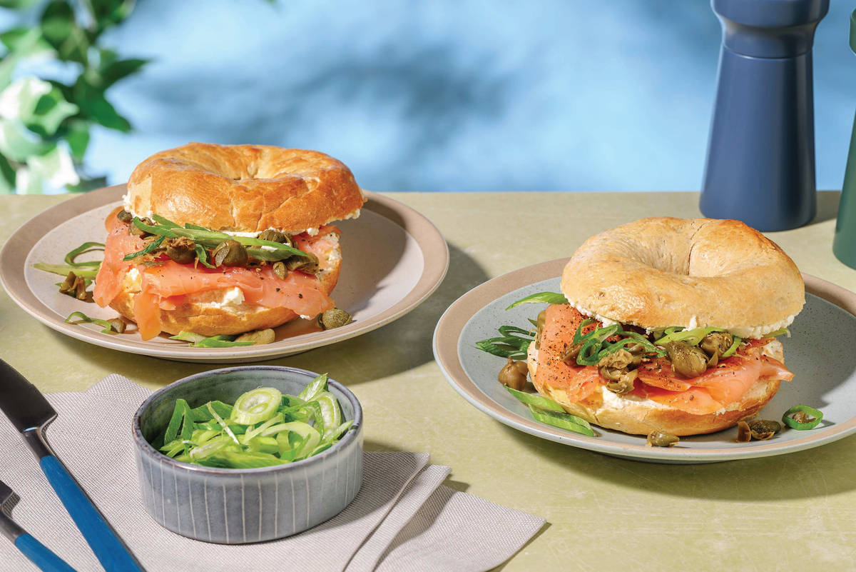 Smoked Salmon &  Cream Cheese Bagel