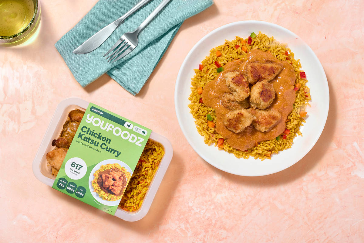 Chicken Katsu Curry with Loaded Spiced Rice