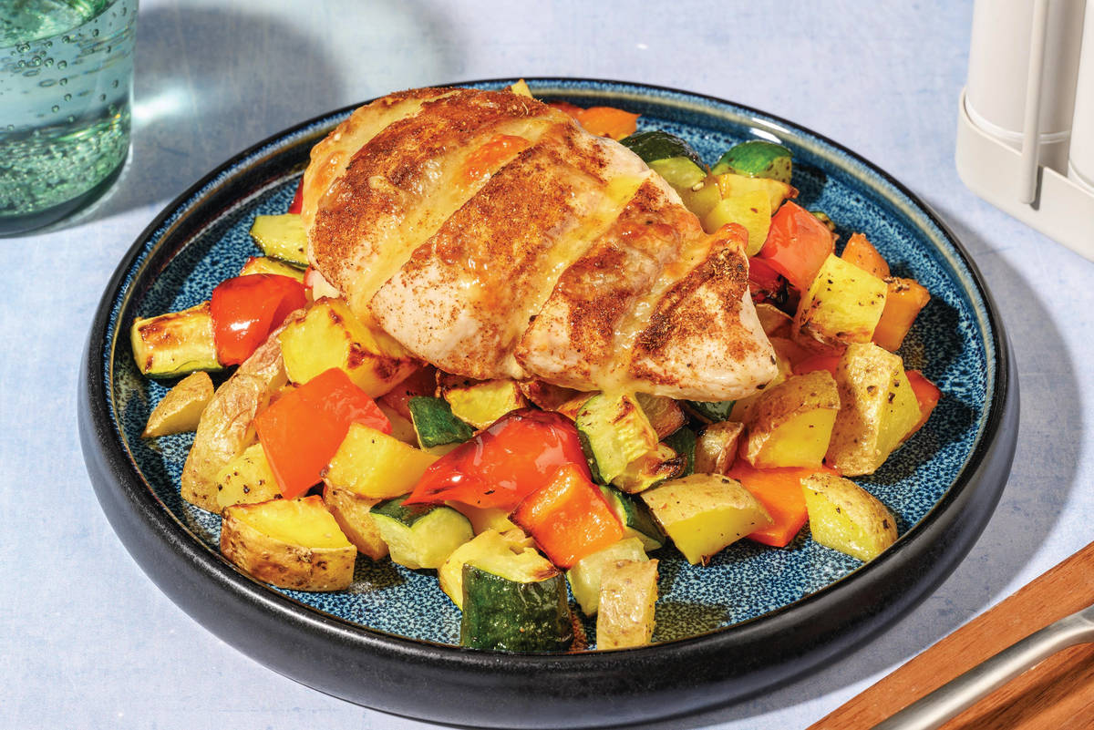 Extra Cheesy Hasselback Chicken