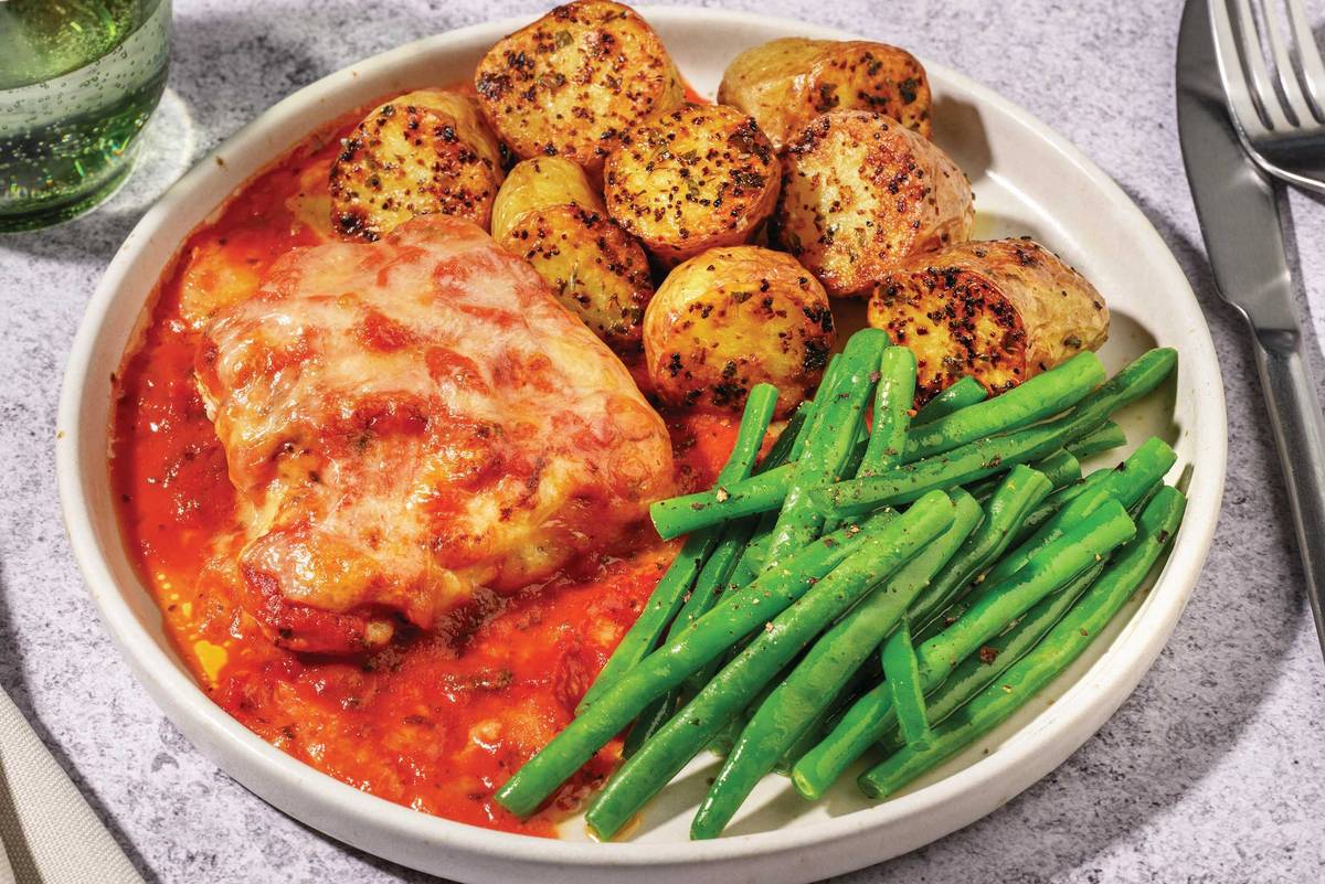 Sheet Pan Italian Chicken Bake With Green Beans And Potatoes One