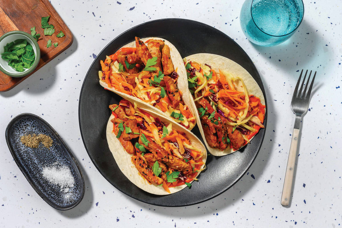 Sichuan Garlic Beef Rump Tacos