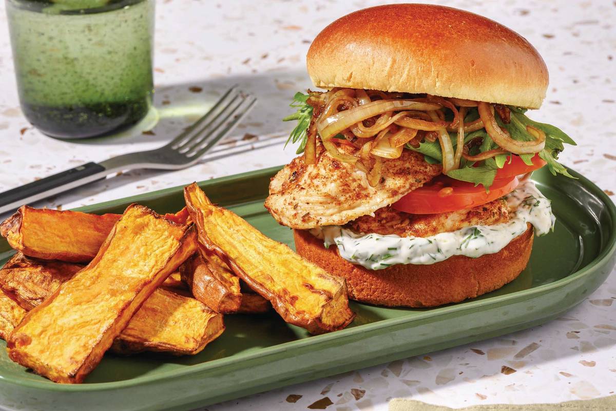 Aussie-Spiced Chicken Burger