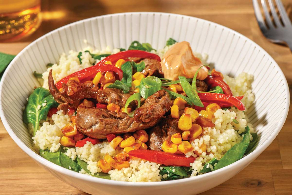 American Beef & Rainbow Veggies