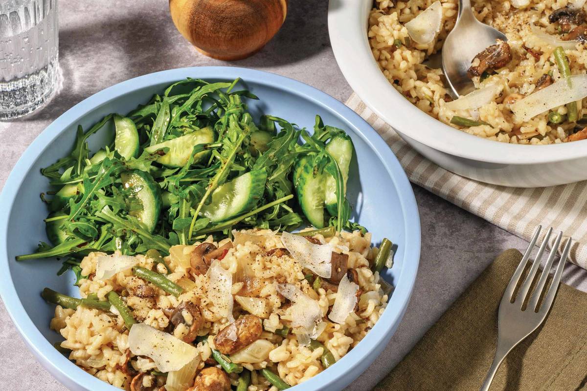 Baked Mushroom & Rosemary Risotto