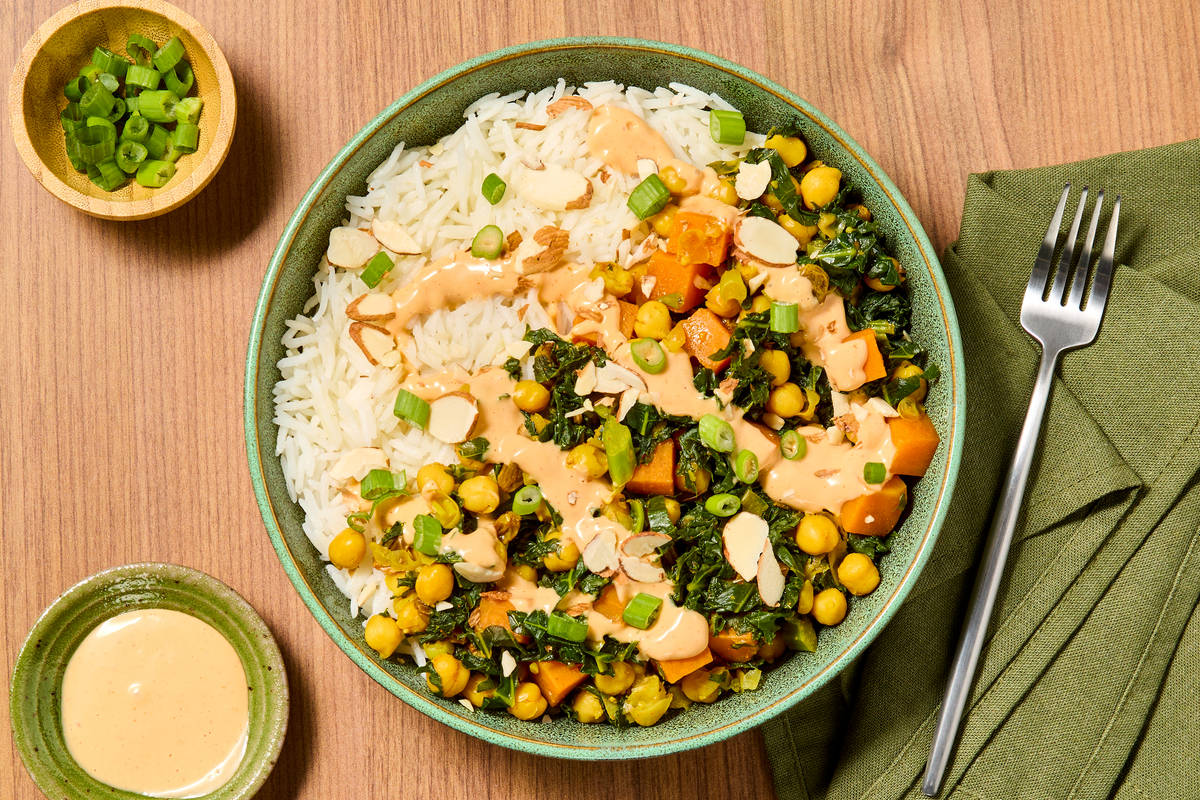 Shawarma-Spiced Braised Chickpeas & Kale