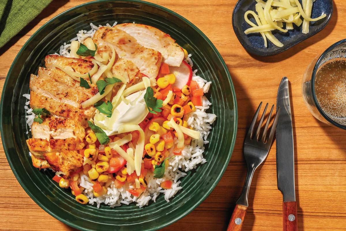 Tex-Mex Chicken Burrito Bowl