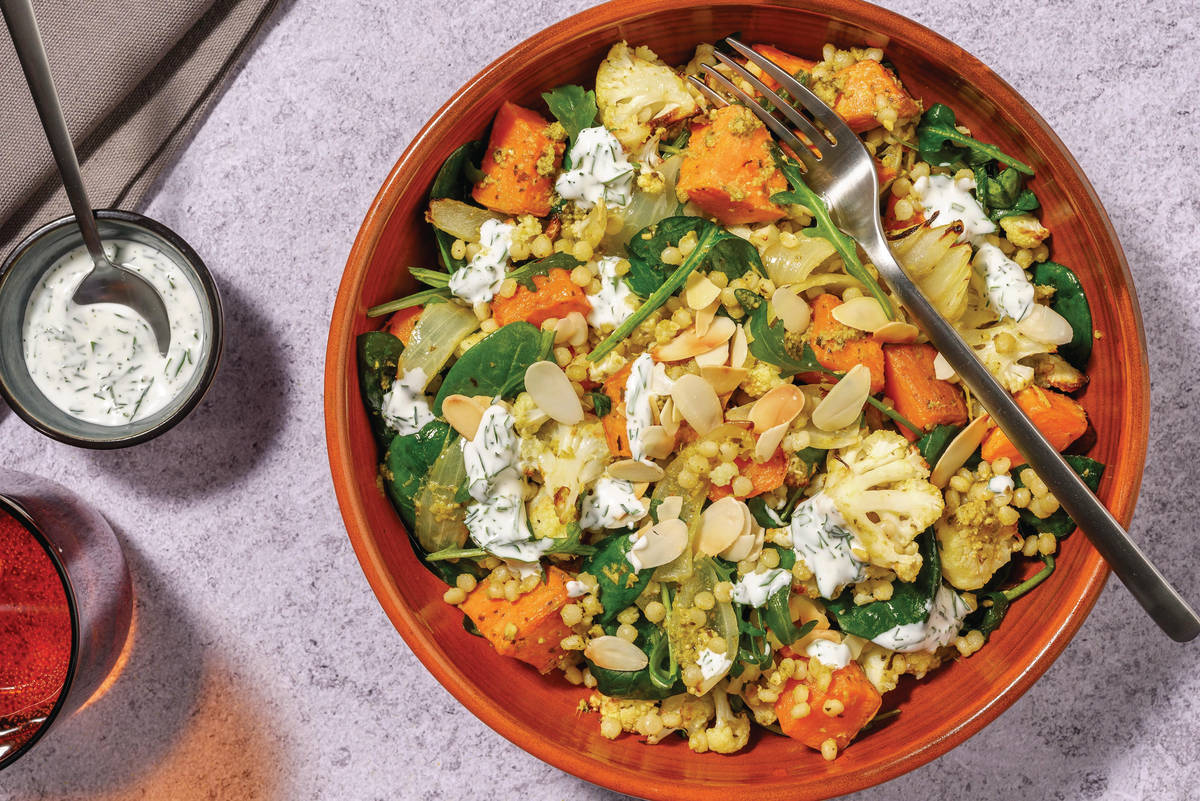 Roast Cauliflower & Pearl Couscous Bowl