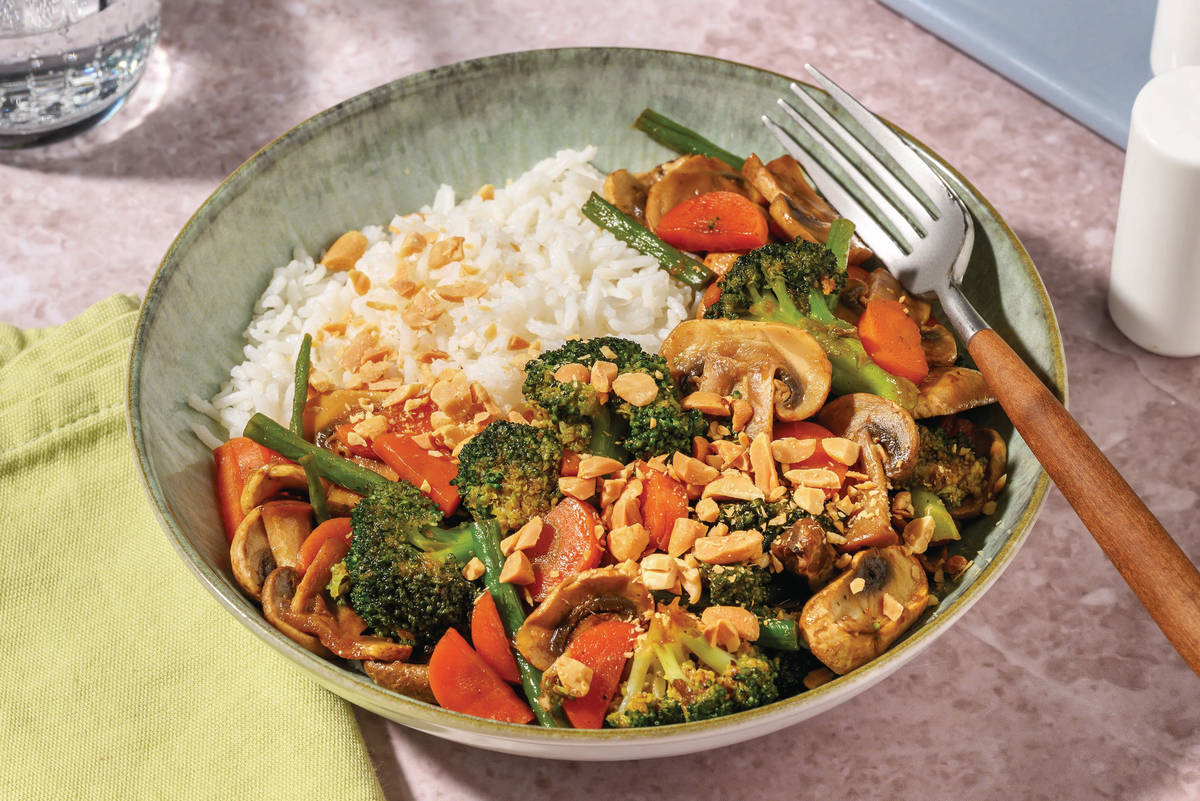 Umami Beef, Mushroom & Broccoli Stir-Fry