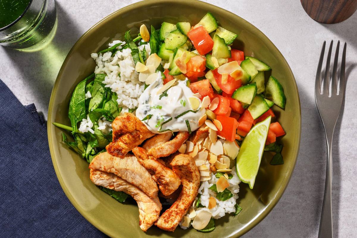 Middle Eastern Honey Chicken & Garlic Rice
