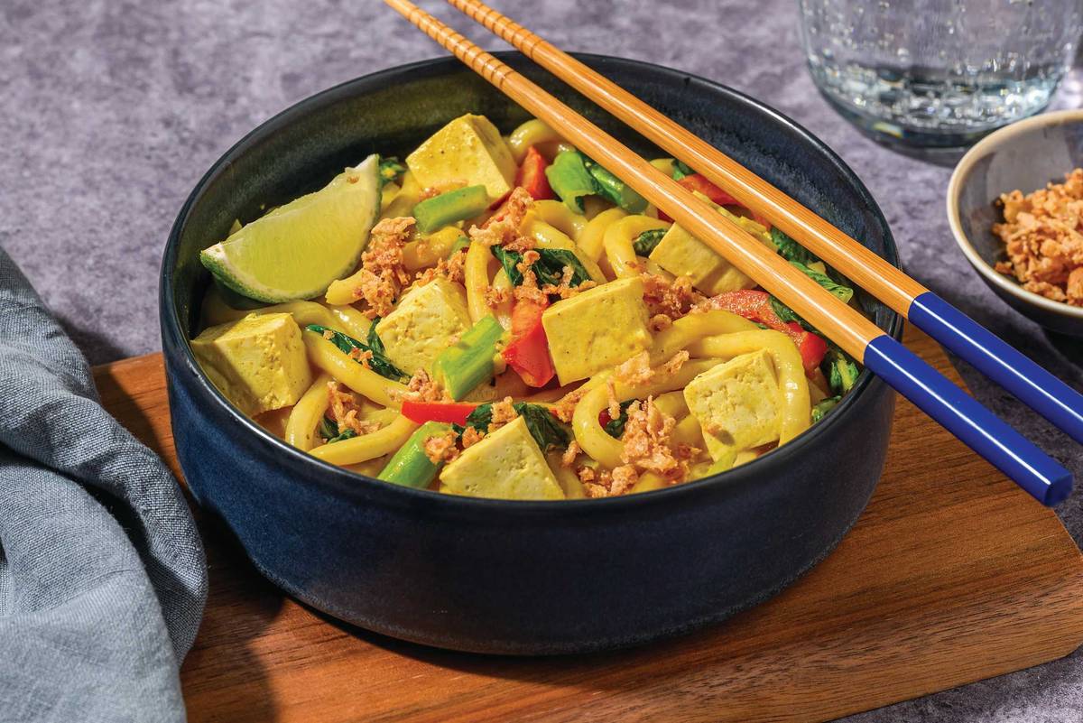 Fragrant Tofu & Coconut Curried Noodles