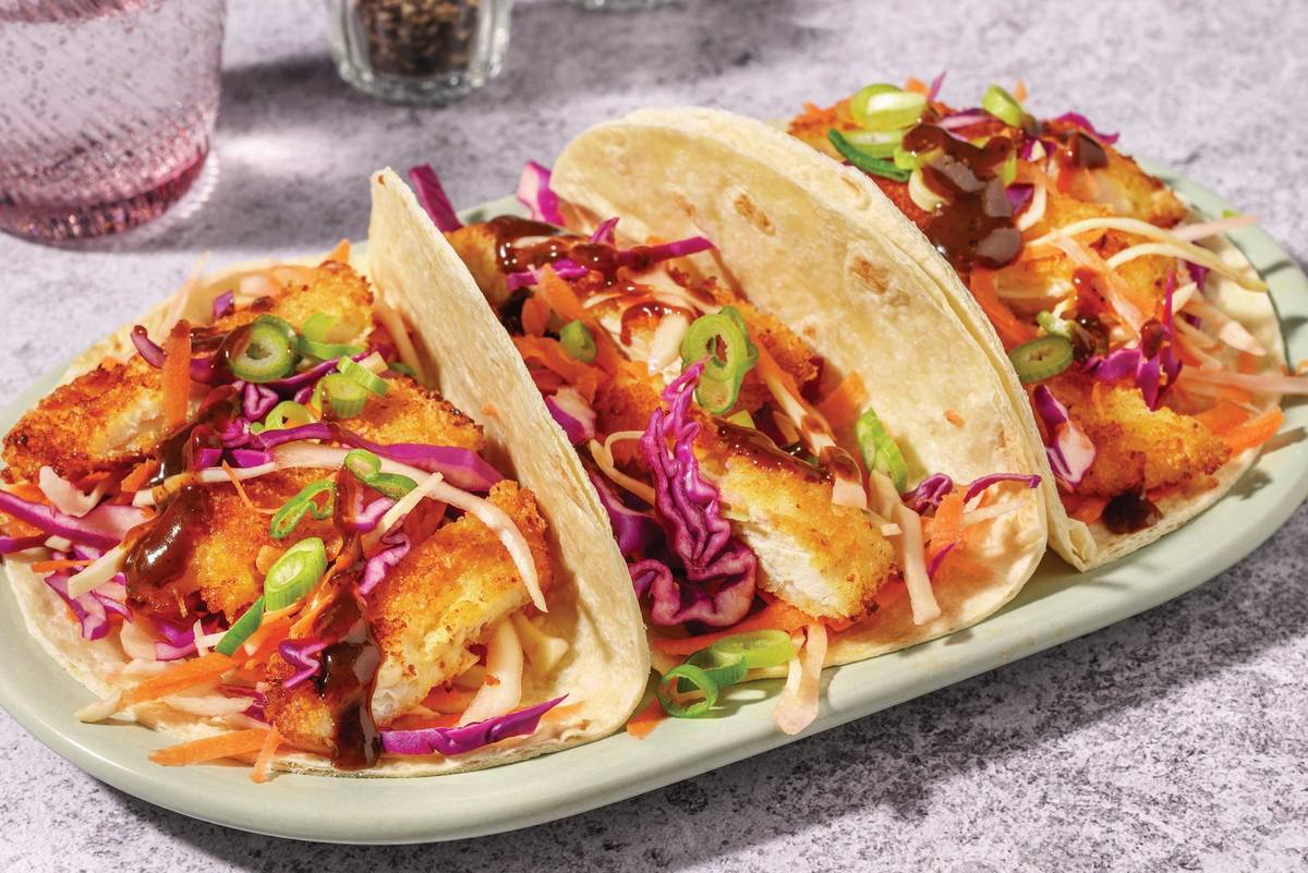 Japanese Crumbed Chicken Tacos