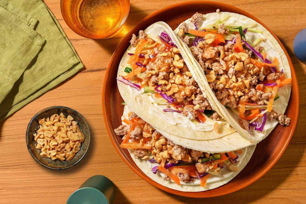 Quick BBQ-Lemongrass Pork Tacos