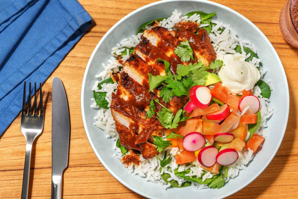 Tex-Mex Spiced Pork & Leafy Rice