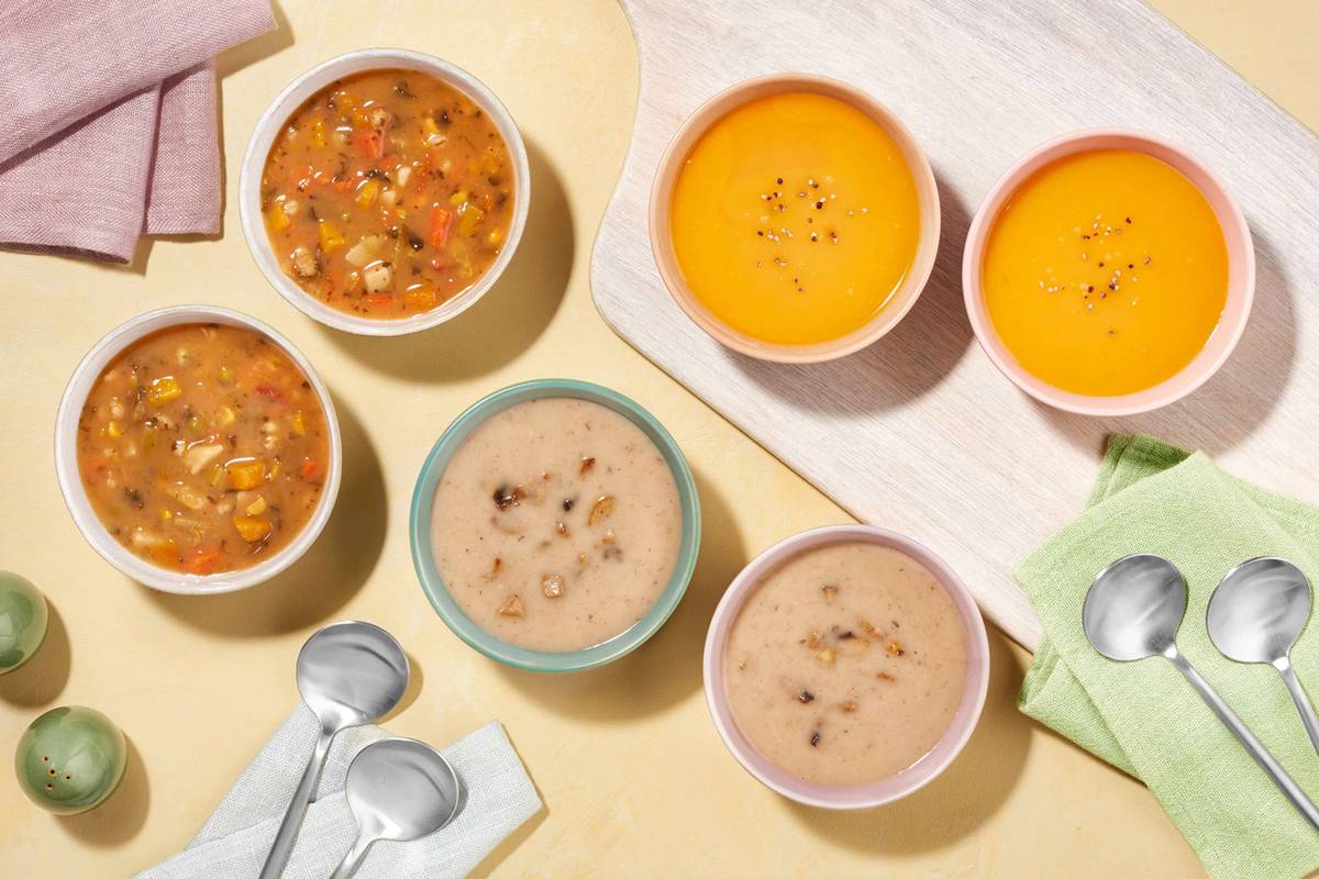Kiwi Autumn Harvest Soup Trio