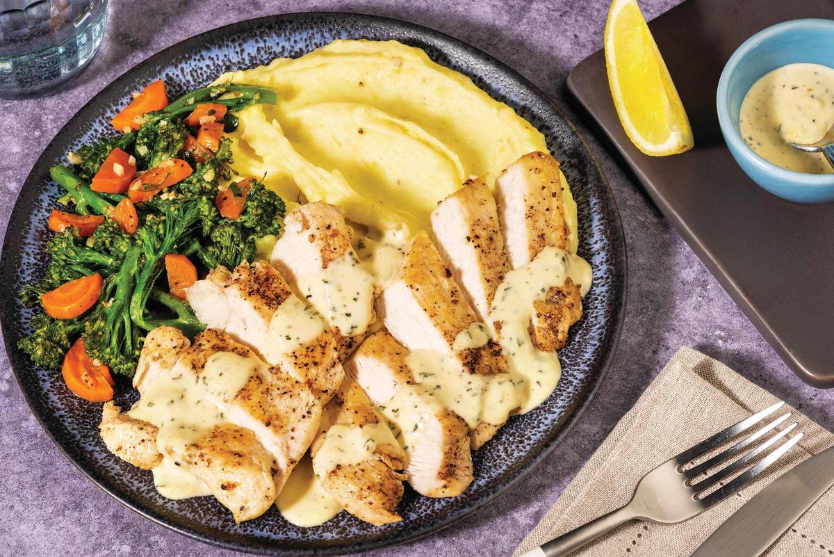 Rosemary Sauce Roast Chicken With Cream Sauce Roasted Chicken