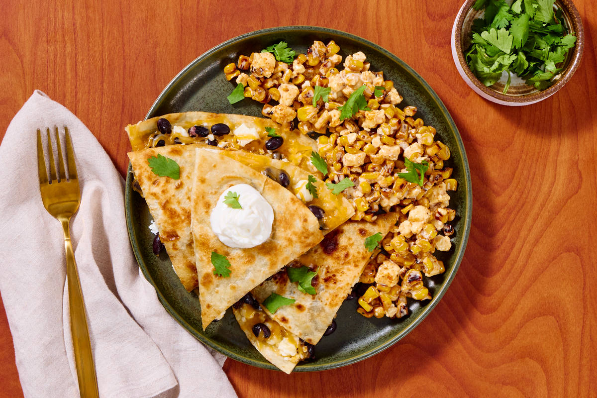 Easy Cheesy Black Bean Quesadillas