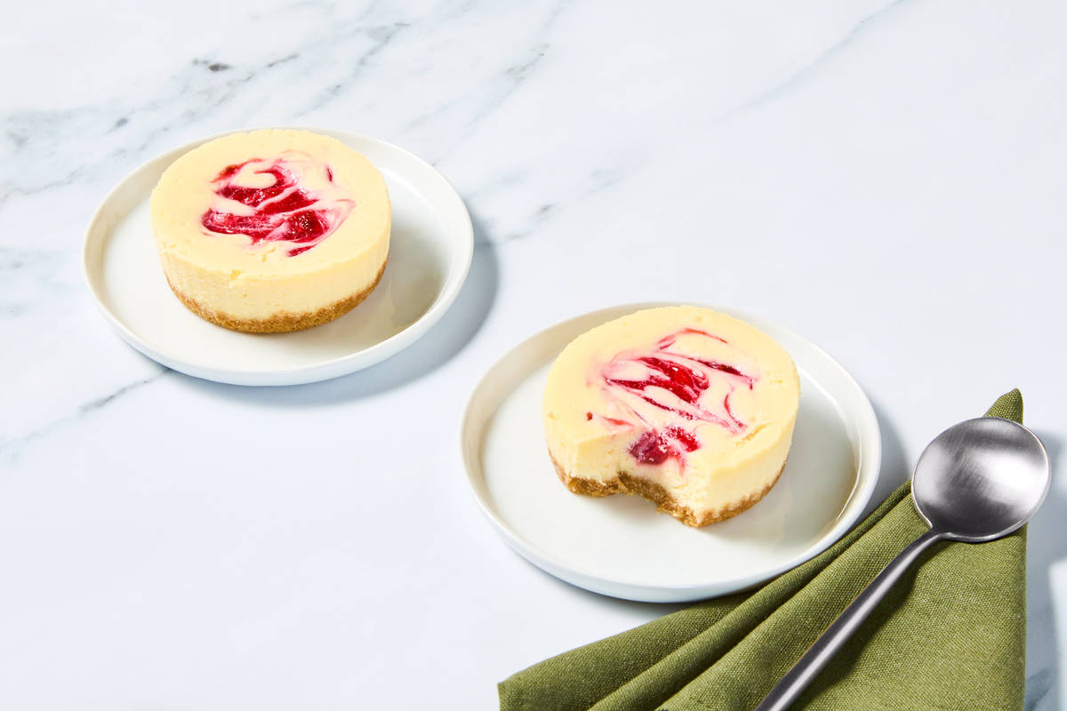 Strawberry Swirl Cheesecake