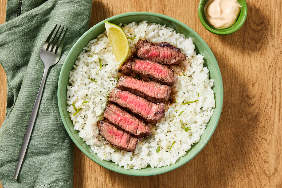 Tex-Mex Bavette Steak with Mango Salsa