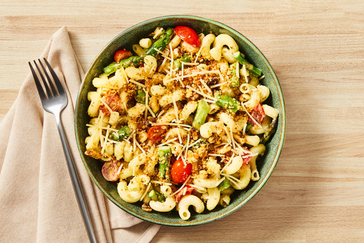 Pesto & Walnut Panko Cavatappi
