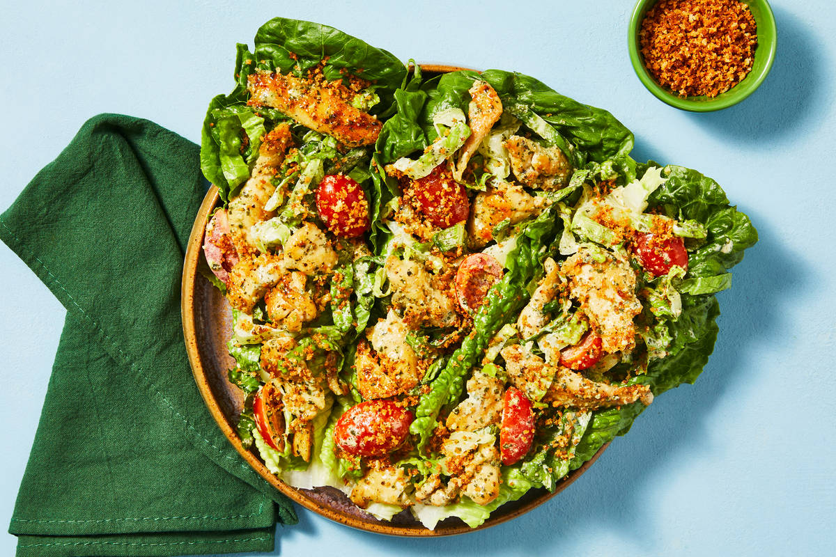 Pesto Chicken Salad Lettuce Wraps