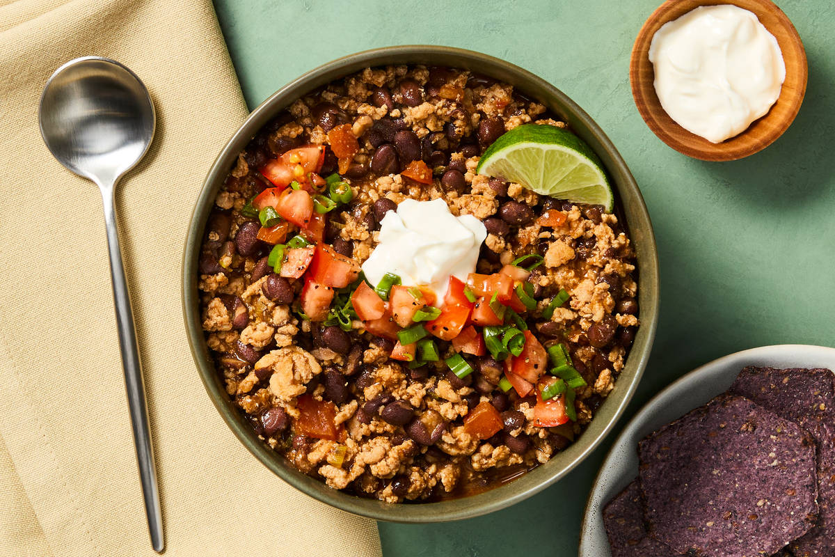 Spicy Southwest Pork & Black Bean Chili