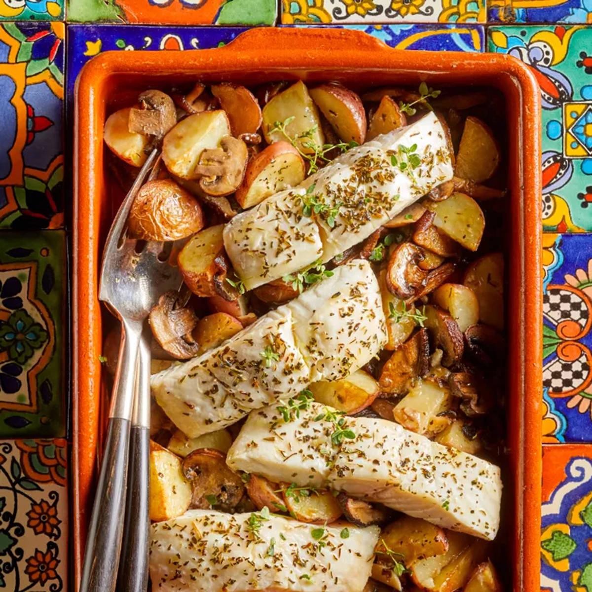 Sesame Miso Butter Sea Bass and Broccoli